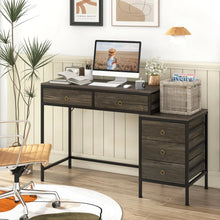 Load image into Gallery viewer, Tangkula 51" Home Office Desk with Printer Stand