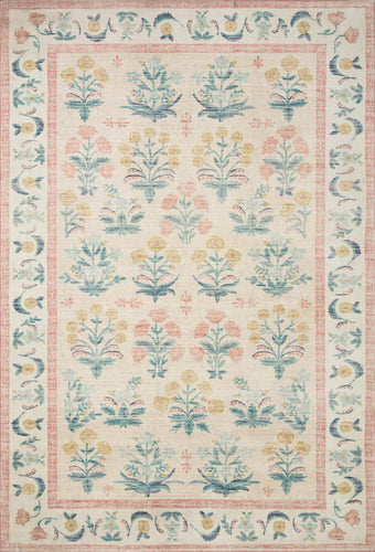 Rifle Paper Co. x Loloi Eden Mughal Rose Runner Rug - Blush