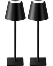 Load image into Gallery viewer, KDG 2 Pack Cordless Table Lamp,Portable LED Desk Lamp, 5000mAh Battery Operated, 3 Color Stepless Dimming Up, for Restaurant/Bed